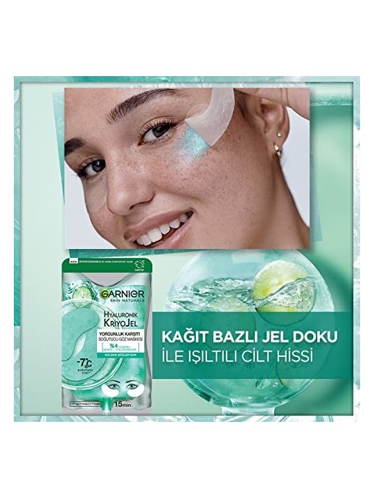 GARNIER Patch per occhi ialuronici Cryo Jelly Jelly donna 50g