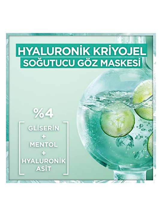 GARNIER Patch per occhi ialuronici Cryo Jelly Jelly donna 50g