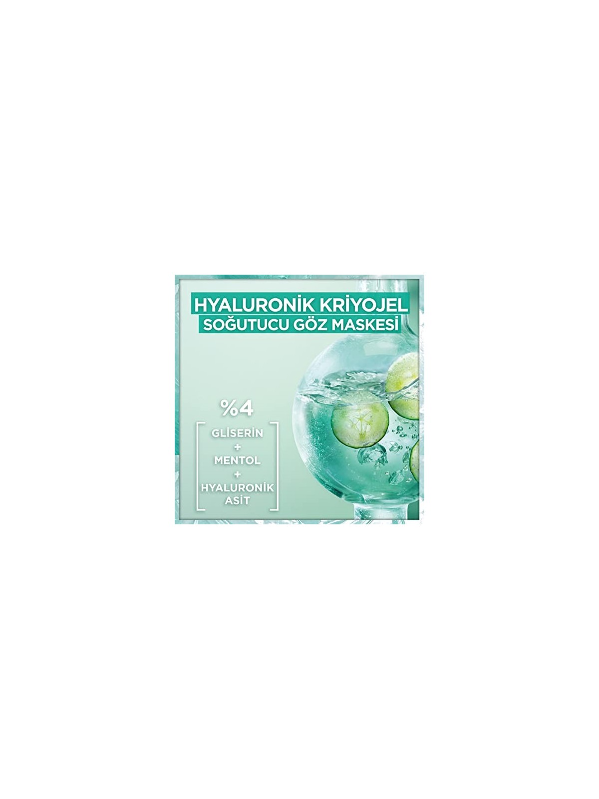 GARNIER Patch per occhi ialuronici Cryo Jelly Jelly donna 50g