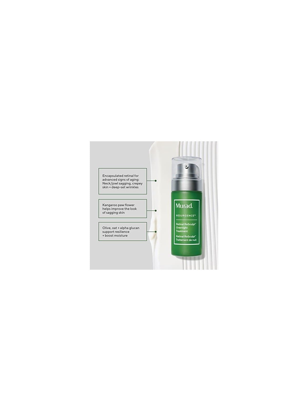 Murad Retinal Resculpt Overnight Treatment 30ml Murad Skincare www.essenzetotalstyle.com 