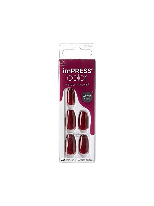 Unghie Kiss My Face ImPRESS Color MC Winery a New York Nails 30 pz donna