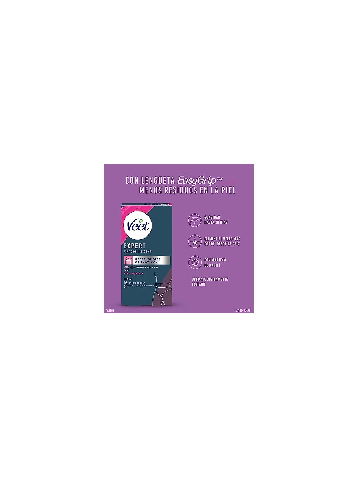 Veet EXPERT BIKINI depilatory wax strips for normal skin