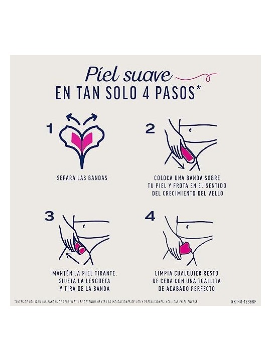 Veet EXPERT BIKINI depilatory wax strips for normal skin
