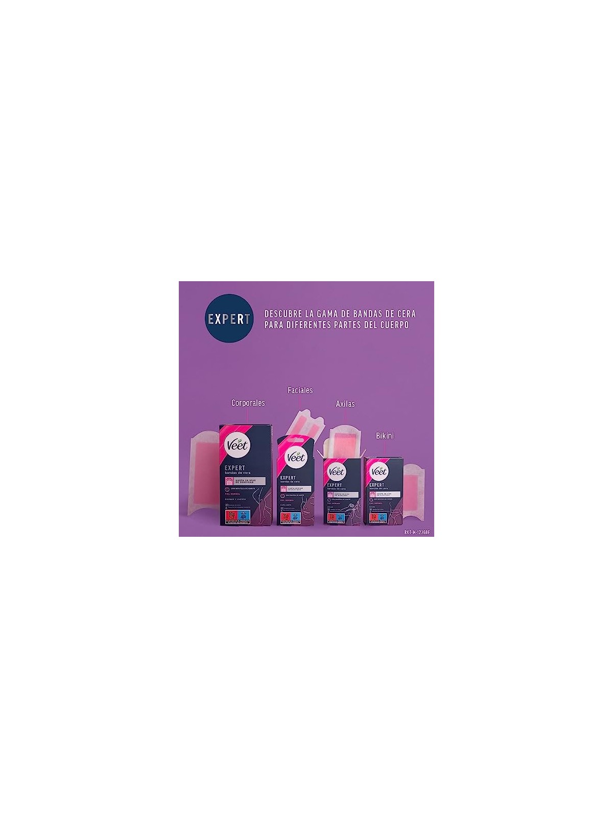 Veet EXPERT BIKINI depilatory wax strips for normal skin