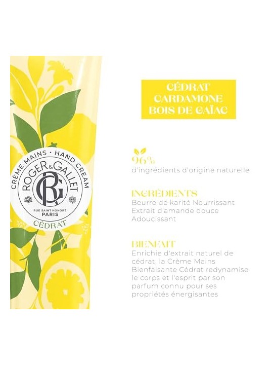 Crema mani e unghie Cï¿½ï¿½DRAT Roger & Gallet 30ml
