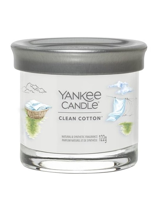 Yankee Candle Candela Tumbler Signature Cotone Pulito ist bavlna Candela Profumata unisex 122 0g