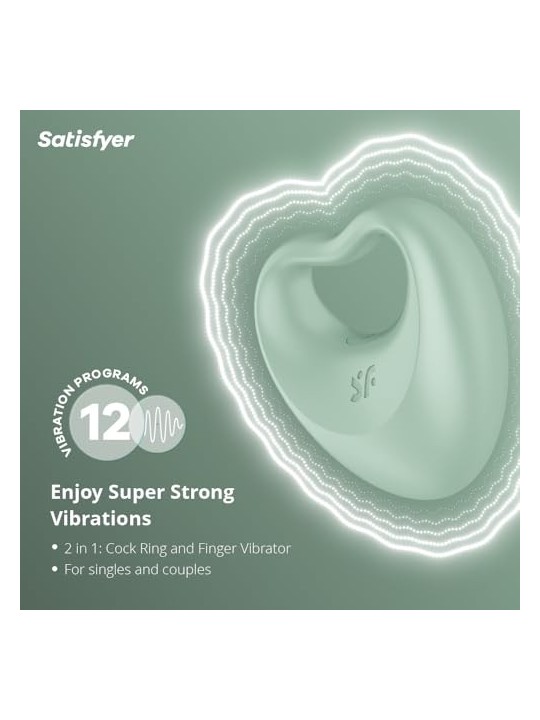 SATISFYER uso versatile vibratore ibrido per dito 1un uomo