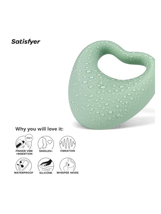 SATISFYER uso versatile vibratore ibrido per dito 1un uomo