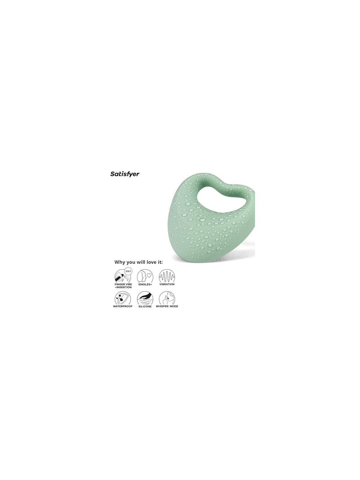 SATISFYER uso versatile vibratore ibrido per dito 1un uomo