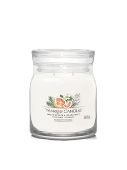 Yankee Candle Bianco Abete Pompelmo Candela Signature unisex 368 g con profumo di bl smrk a grapefruit Yankee Candle www.essenze