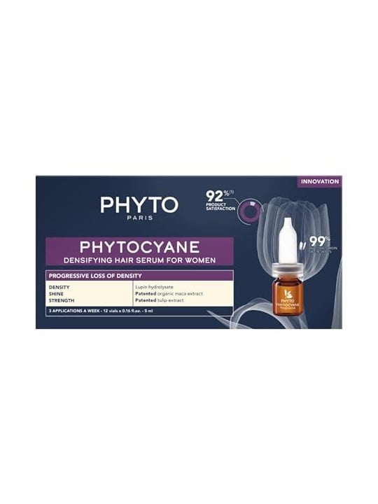 Set Trattamento Phyto Phytocyane Donna - Progressivo 60ml 12x5ml Fiale - Anticaduta