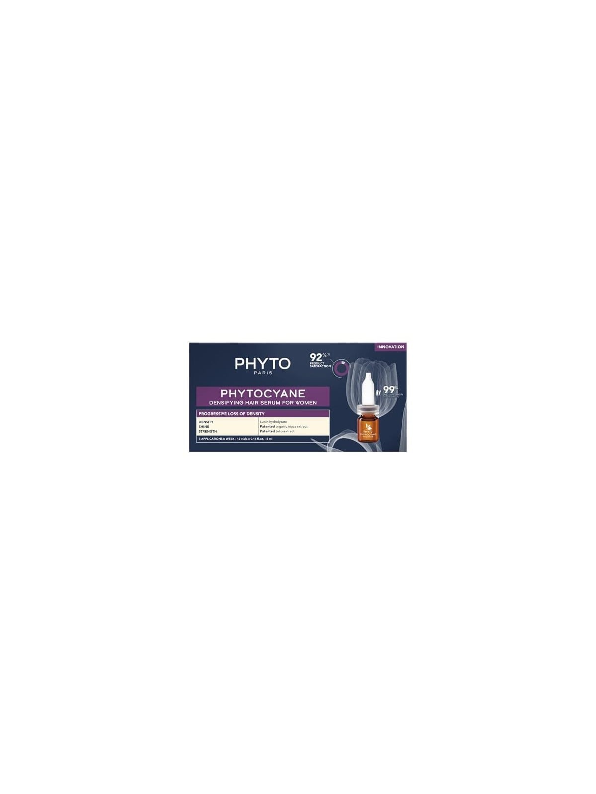 Set Trattamento Phyto Phytocyane Donna - Progressivo 60ml 12x5ml Fiale - Anticaduta