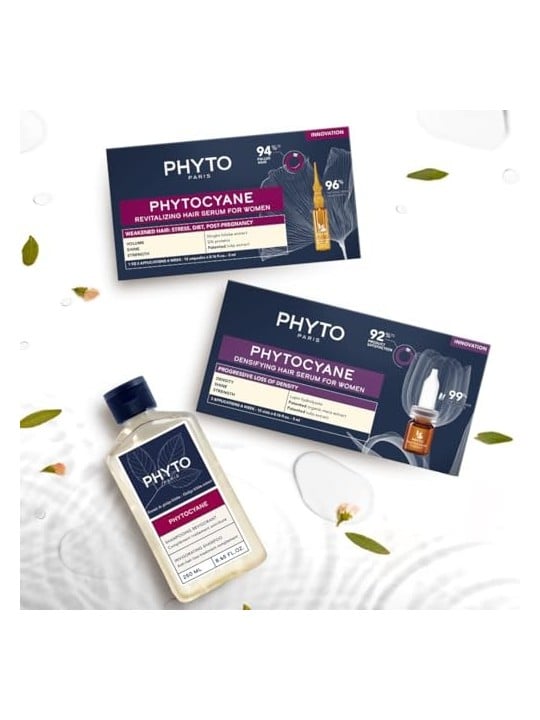 Set Trattamento Phyto Phytocyane Donna - Progressivo 60ml 12x5ml Fiale - Anticaduta