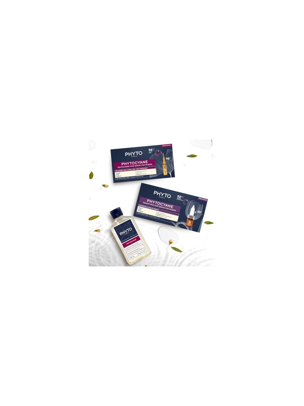Set Trattamento Phyto Phytocyane Donna - Progressivo 60ml 12x5ml Fiale - Anticaduta