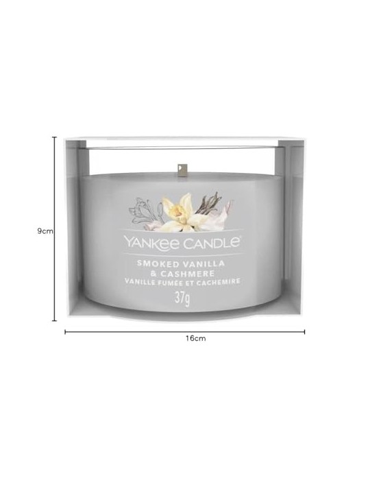 Yankee Candle Vaniglia Affumicata e Cashmere  vaniglia affumicata e cashmere   Candela Votiva in Vetro unisex 370g