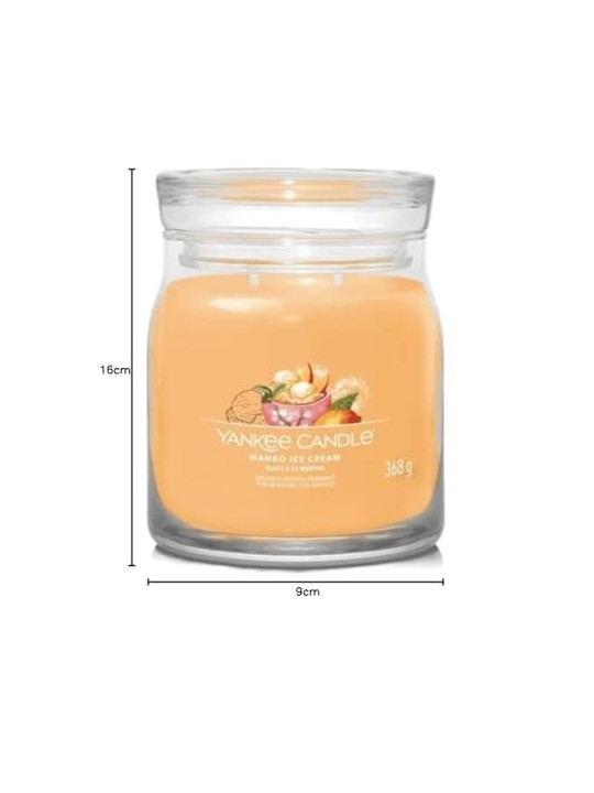 Yankee Candle Gelato al Mango Signature Candela Profumata unisex 368g