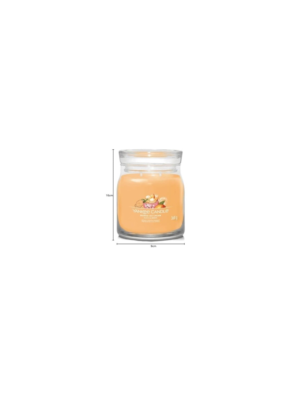Yankee Candle Gelato al Mango Signature Candela Profumata unisex 368g