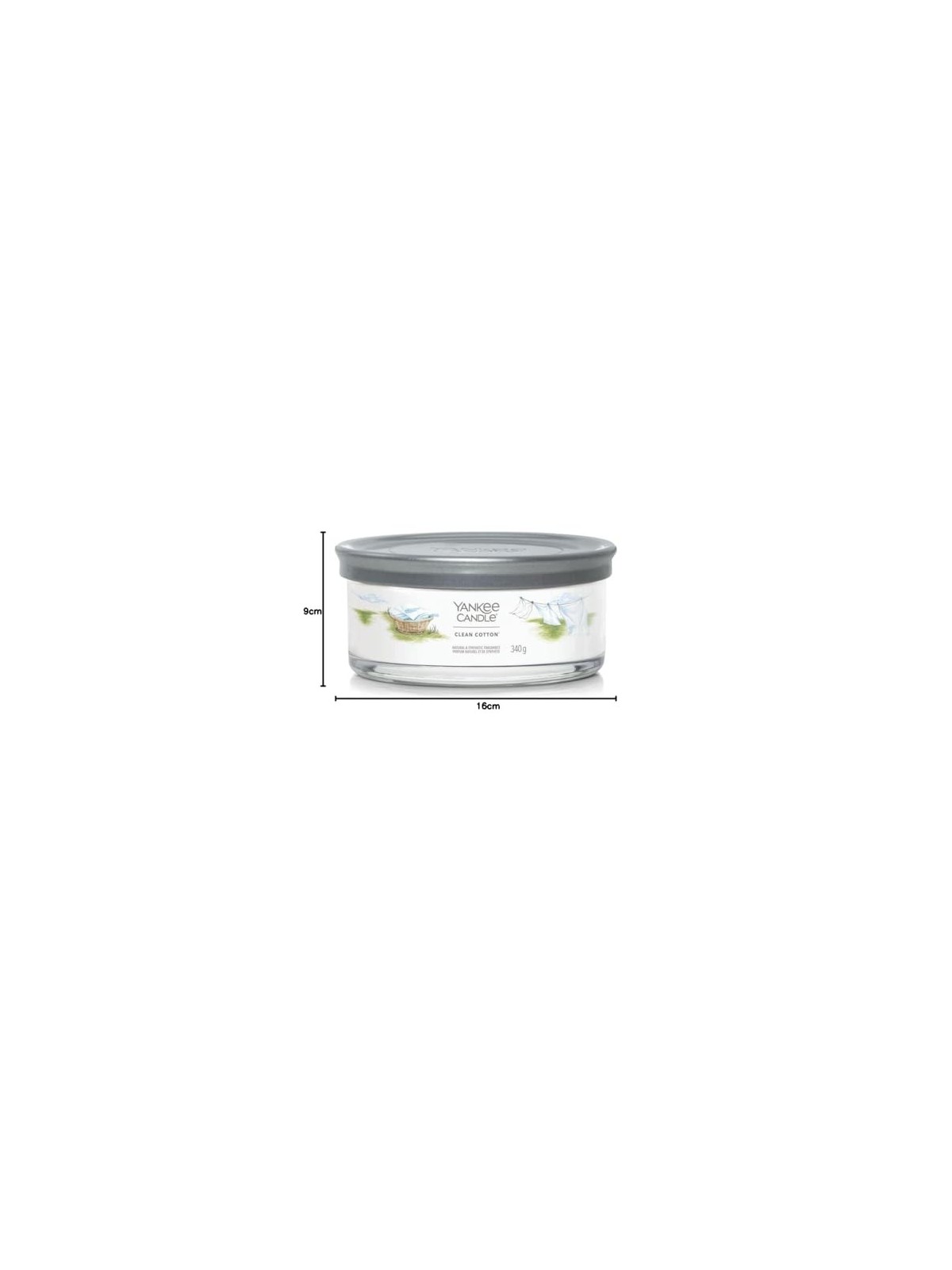 Yankee Candle Candela Tumbler Signature Cotone Pulito ist bavlna Vonn svka unisex 340g