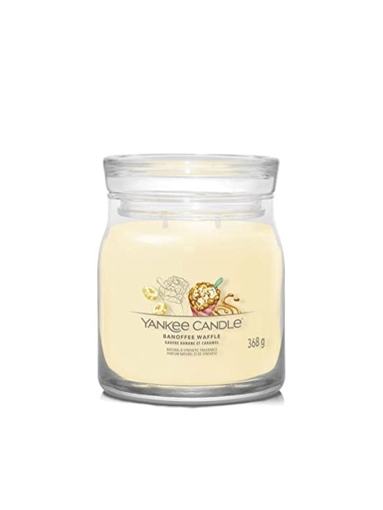 Yankee Candle Candela Signature Banoffee Waffle con waffles