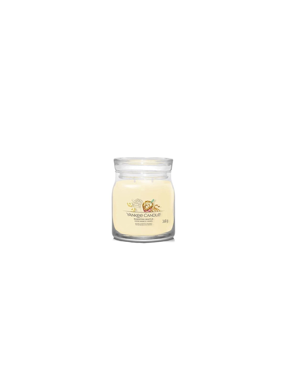 Yankee Candle Candela Signature Banoffee Waffle con waffles