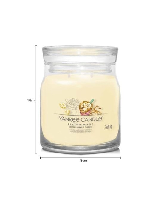 Yankee Candle Candela Signature Banoffee Waffle con waffles