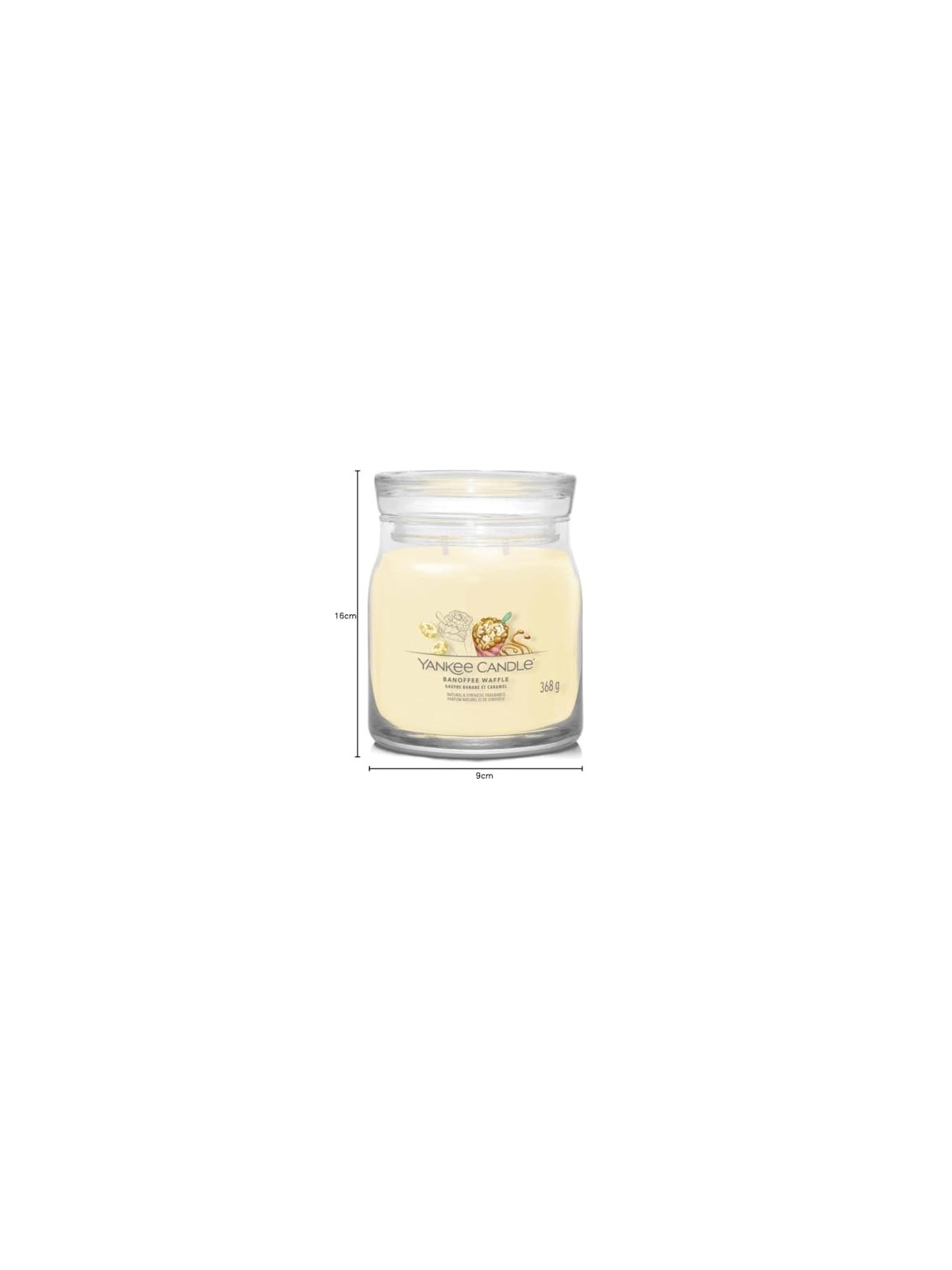Yankee Candle Candela Signature Banoffee Waffle con waffles