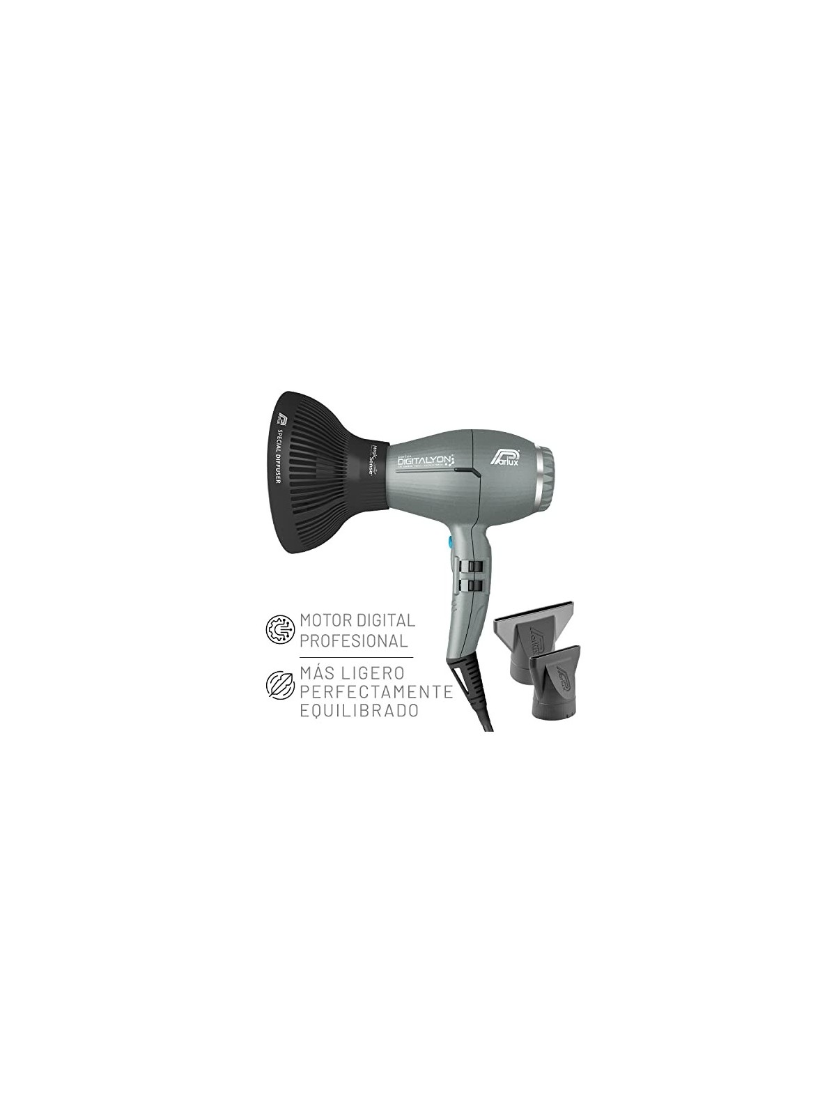 Parlux DIGITALYON GRAY GLITTER 4 unit unisex