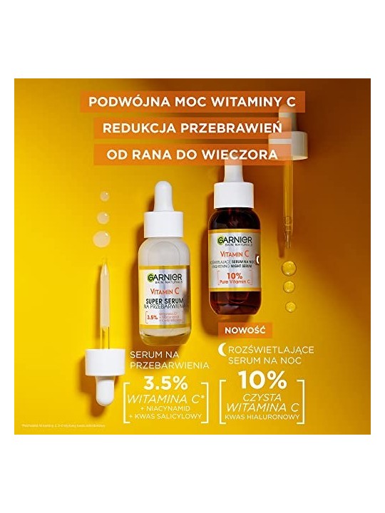 GARNIER Skin Naturals Siero viso notte vitamina C 10% 30ml