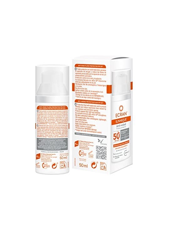 Ecran ECRAN SUNNIQUE crema viso antiinvecchiamento SPF50 50ml unisex
