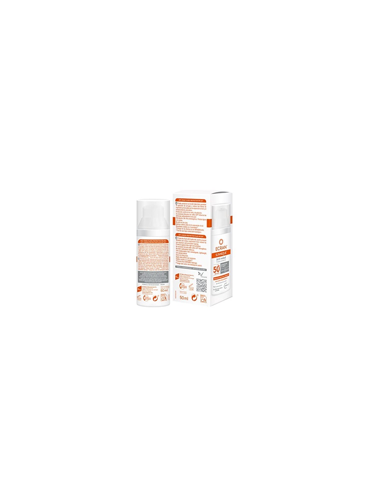 Ecran ECRAN SUNNIQUE crema viso antiinvecchiamento SPF50 50ml unisex