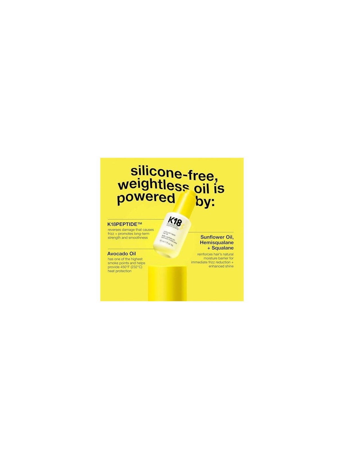 K18 Molecular Repair Hair Oil 30ml