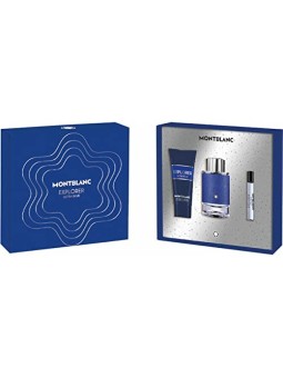 Montblanc EXPLORER ULTRA BLUE LOT 3 pcs unisex 3pz