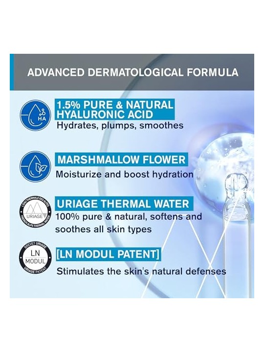 Uriage Eau Thermale Serum Booster H.A. 30ml Uriage www.essenzetotalstyle.com 