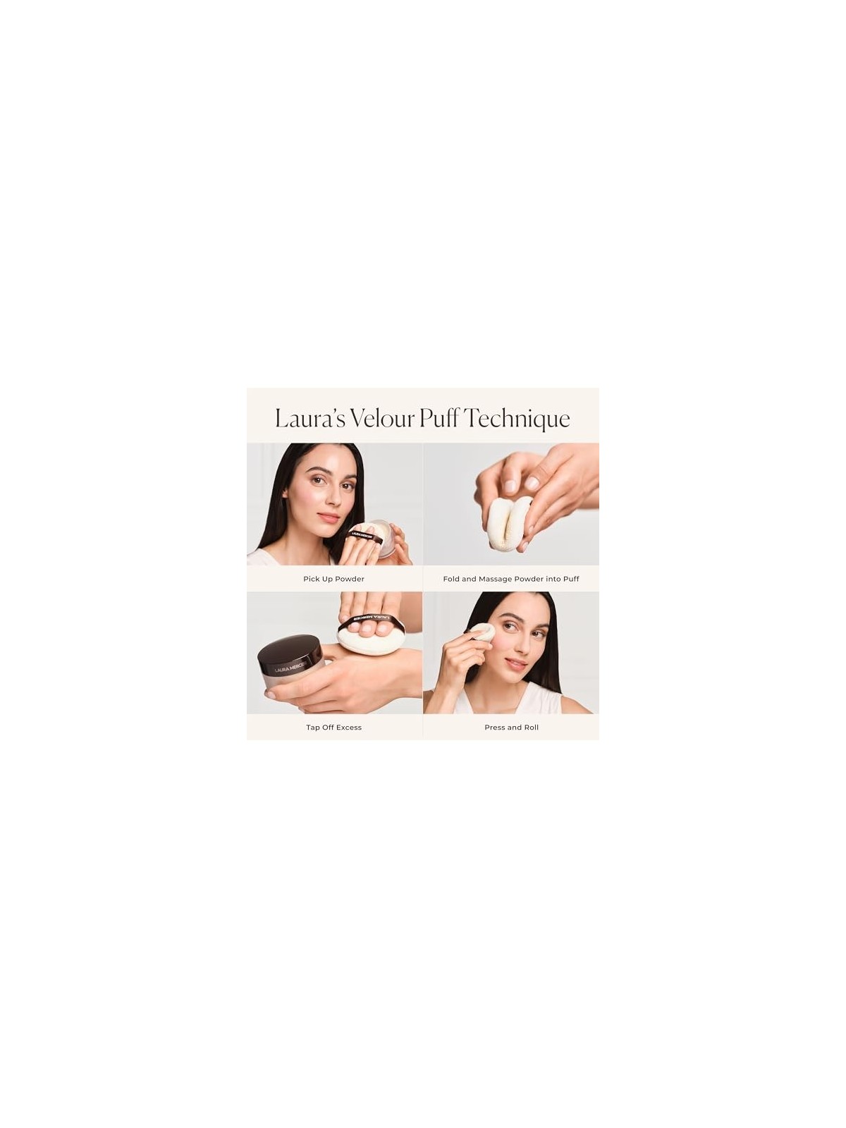 Laura Mercier Medium Velour Puff 2-Pack 1 unitï¿½ï¿½ 2pc