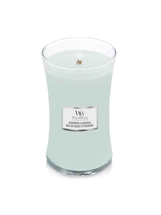 Candela legno di salvia e alghe 6090g
