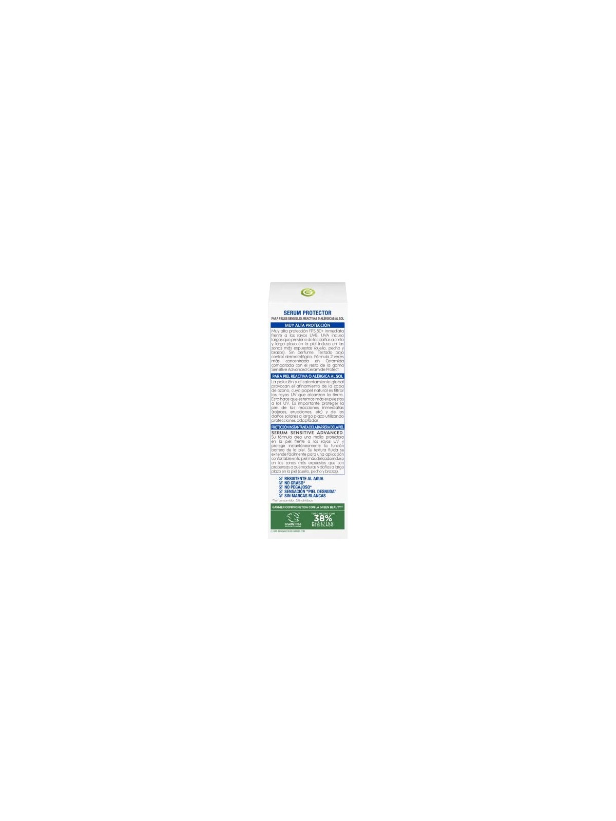 GARNIER SENSITIVE ADVANCED Siero Corpo SPF50 125ml Unisex