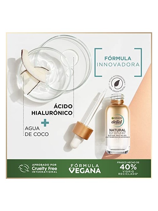 GARNIER NATURAL BRONZER gocce abbronzanti viso 30ml unisex