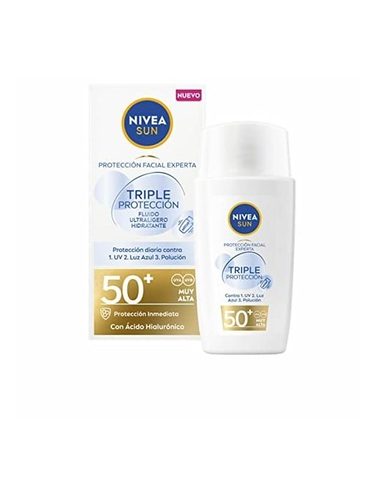Nivea SUN PROTEZIONE TRIPLO ULTRAlight fluido viso SPF50 40ml unisex