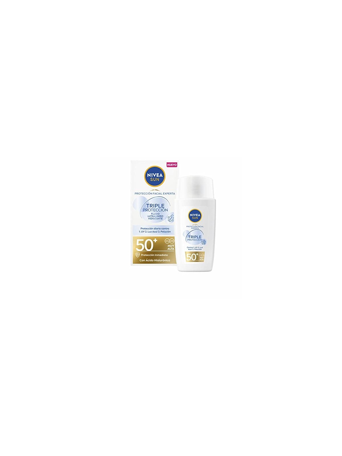 Nivea SUN PROTEZIONE TRIPLO ULTRAlight fluido viso SPF50 40ml unisex