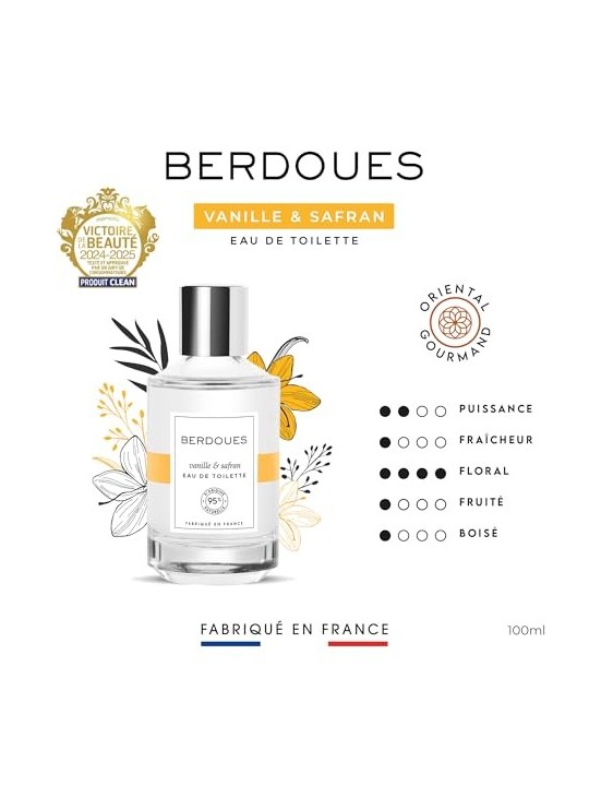 Profumo Berdoues VANILLE e SAFRAN 100ml donna
