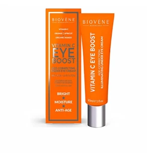 Biovne CREMA OCCHI VITAMINA C BOOST antiet illuminante 30ml per donna Biovène www.essenzetotalstyle.com 