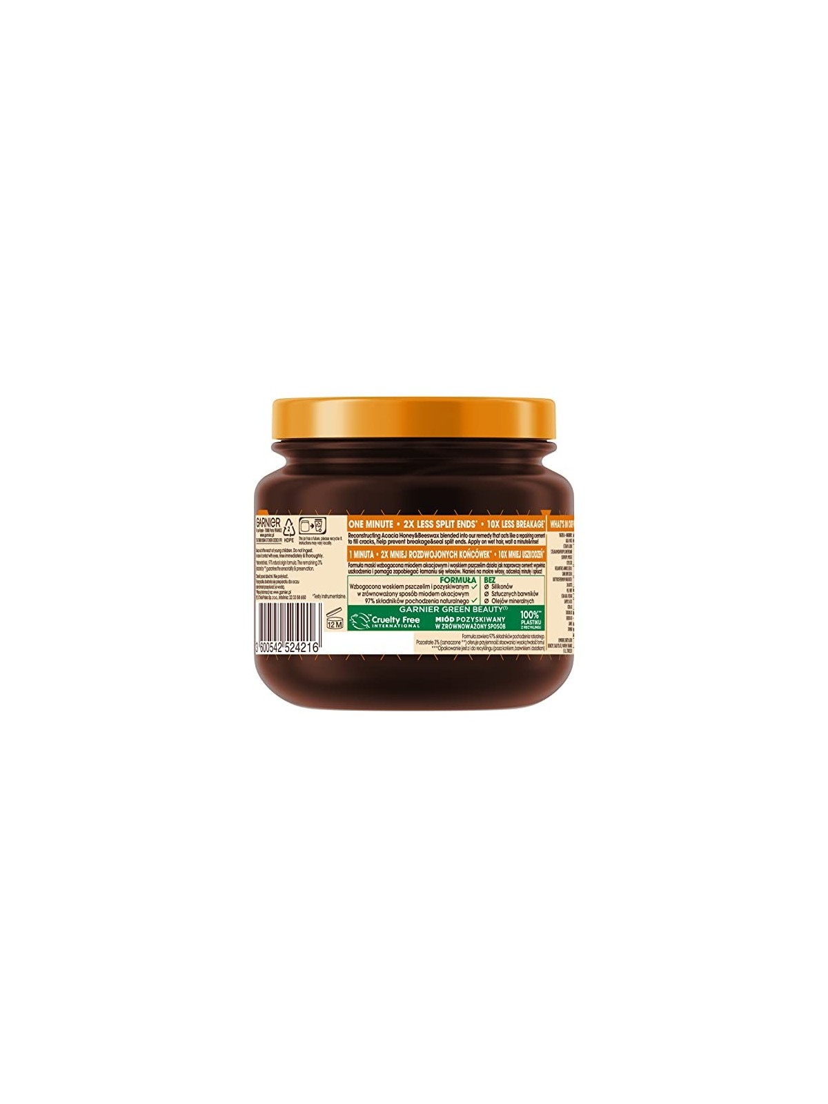 Maschera ricostruttiva per capelli danneggiati al miele di acacia