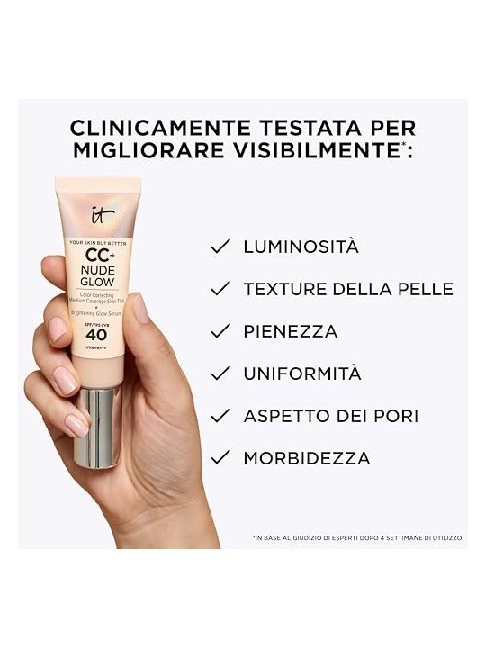 Fondotinta CC NUDE GLOW SPF40 Fair Light