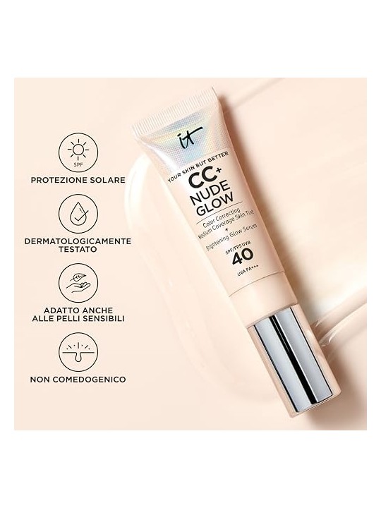 Fondotinta CC NUDE GLOW SPF40 Fair Light