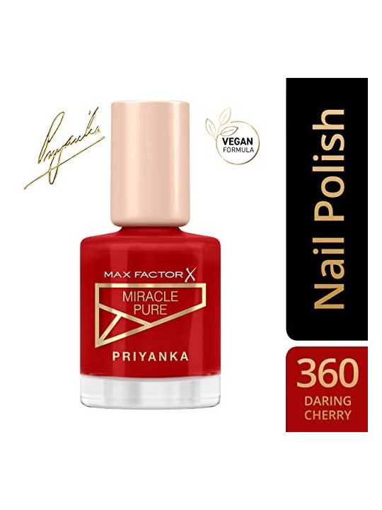 Max Factor Priyanka Miracle Pure Smalto per Unghie 12 ml 360 Ciliegia Audace donna