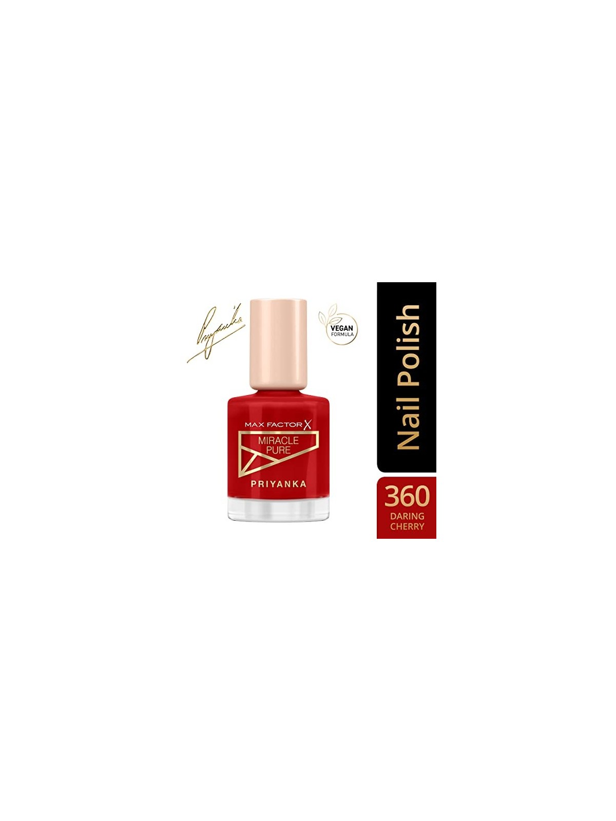 Max Factor Priyanka Miracle Pure Smalto per Unghie 12 ml 360 Ciliegia Audace donna