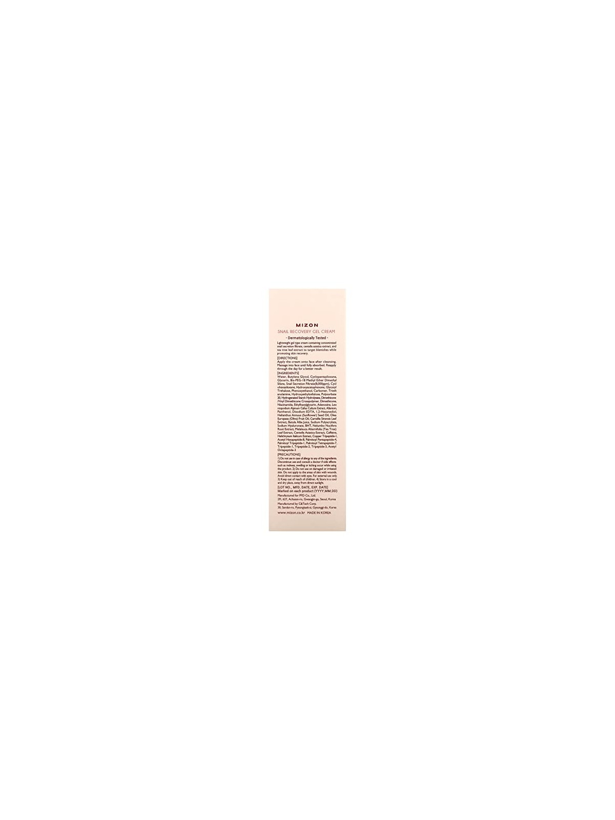 Mizon Pleï¿½ï¿½ Gel with 80% Snail Recovery Gel Cream 45ml