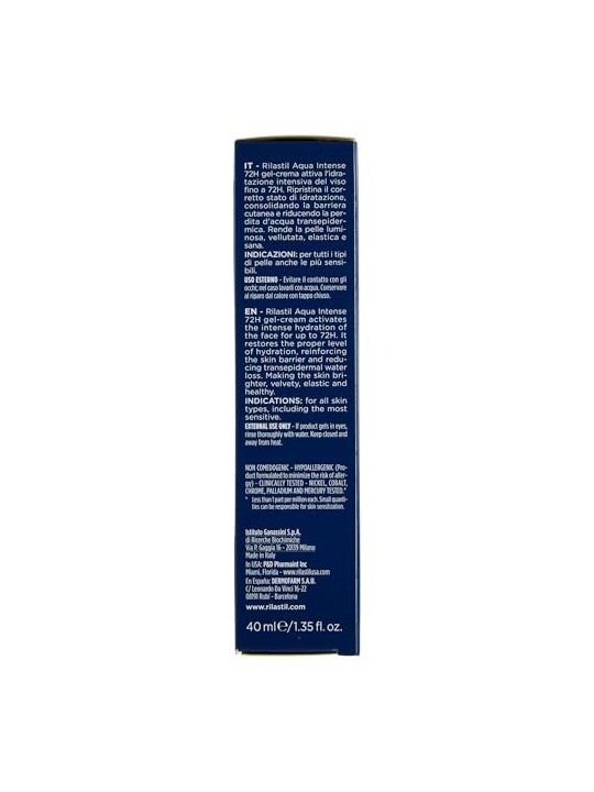 Rilastil AQUA INTENSE 72H Crema Gel Idratante Intensa 40ml Unisex