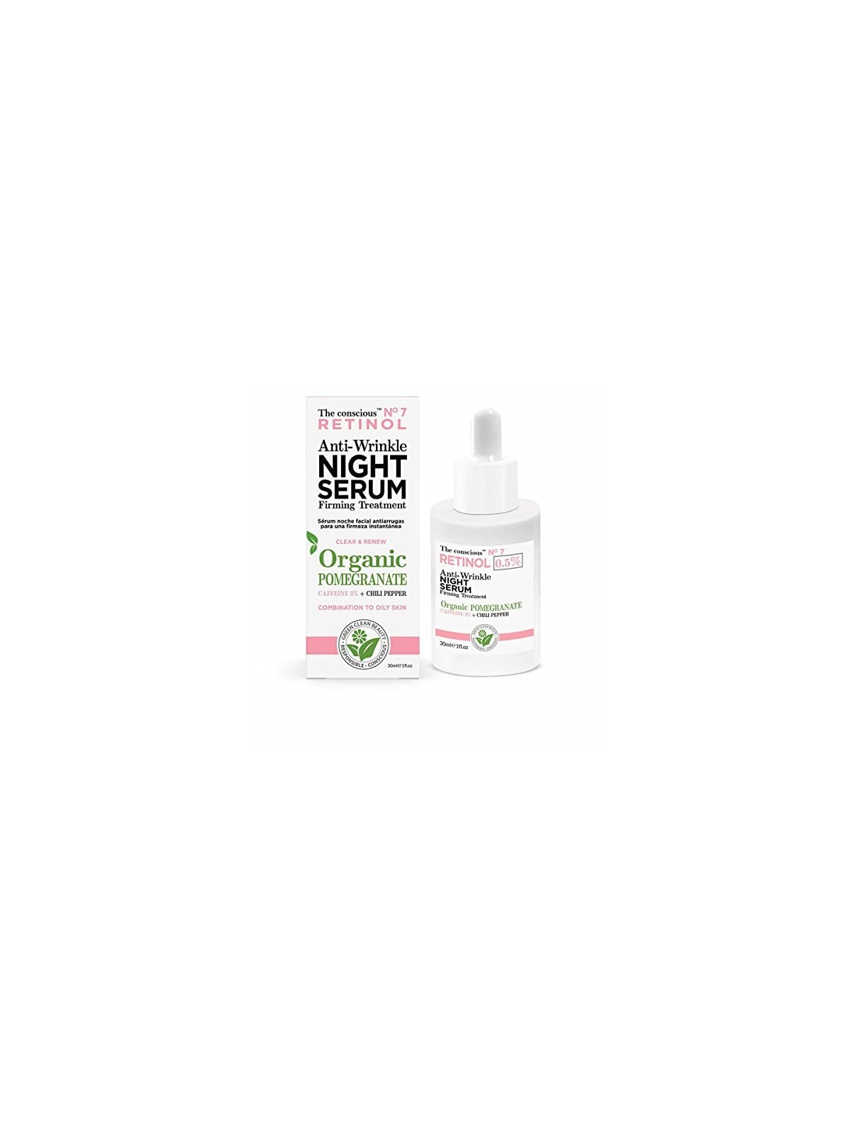 Siero notturno antirughe al RETINOL con melagrana 30ml