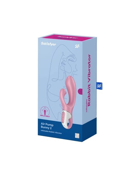 Coniglio Gonfiabile con Pompa d'Aria Bunny 2 Vibratore per Donna 1un
